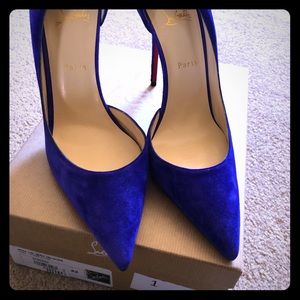 Purple Christian Louboutin heels